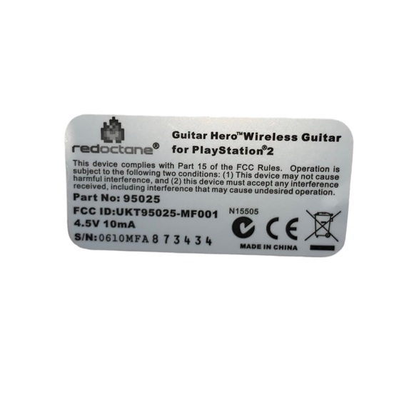 Redoctane Guitar Hero White Wireless Guitar For PlayStation 2 Part #95025 - Picture 4 of 10